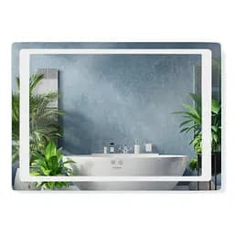 Дзеркало Kroner KRP Spiegel HR2 - 7050 з LED-підсвічуванням та антизапітнінням CV030032, Білий