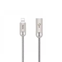 USB Cable Hoco U8 Zinc Alloy Metal iPhone 6 Grey 1m