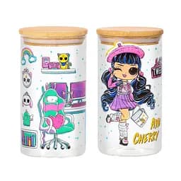 Банка стеклянная для хранения LOLTWEENS.Aya Cherry с бамбуковой крышкой 750 мл