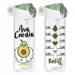 Пляшка для води Herevin AvoCardio з трубочкою для спорту 0.75 л (161684-050)