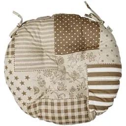 Подушка на стілець Прованс Господиня Печворк D-40 см бежева (31616)
