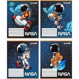 Набор тетрадей Kite Nasa 12 листов в косую линию 25 шт. (NS25-235)