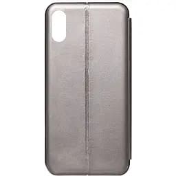 Чохол-книжка Toto Book Rounded Leather Case Apple iPhone XS Max Gray
