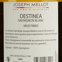 Вино Joseph Mellot Destinea, біле, сухе, 0,75 л - мініатюра 6
