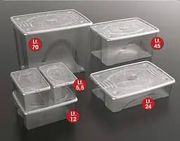 Контейнер для зберігання Selfy Box 30x19x15h, 5,5 л прозорий - мініатюра 4