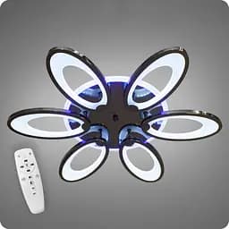 Люстра світлодіодна 517 Dlight 3color з пультом 100Вт Чорний Хром (01888)