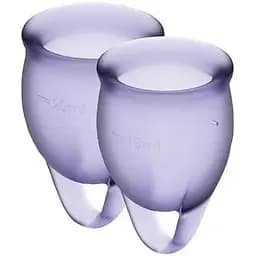 Набір менструальних чаш Satisfyer Feel Confident Фіолетовий