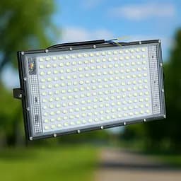 Світильник світлодіодний вуличний 200W, прожектор 216 LED, чорний, від мережі 220В - мініатюра 4