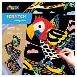 Набір для творчості скретч-арт Avenir Чарівні птахи, 4 листа (CH1543)