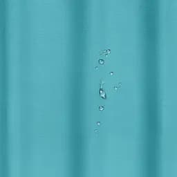 Шторка для душу та ванної Cosas з кільцями 180х180 wave, небесний (ShowerCurtains_24Wave_DUK_180x180_Hook) - мініатюра 4