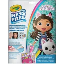 Розмальовка Crayola Color Wonder Gabby's Dollhouse 18 сторінок та 4 фломастери