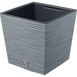 Горщик для квітів Prosperplast Furu з вкладкою 10 л сірий (57437-422)