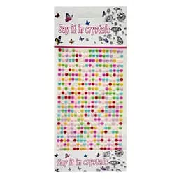 Наклейки декоративные "Стразы" Bambi F55 на планшетке 440 шт