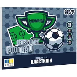 Пластилін Yes Football 18 кольорів 360 г (540715)