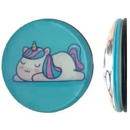Держатель Поп Сокет New Glass (Стекло) Baby Unicorn №41