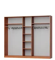 Шафа-купе тридверна MebelStar Уні AL 3ДСП 240x60x210 см Бетон (MBS-3062) - мініатюра 2