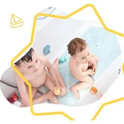 Килимок для ванни Badabulle XXL, з індикатором температури, синій (B023014) - мініатюра 6