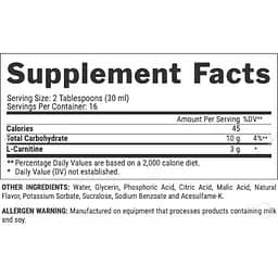 Жироспалювач Nutrex Research Liquid L-Carnitine 3000 Berry Blast 465 мл - мініатюра 2