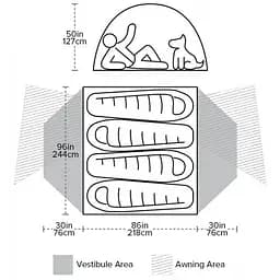 Намет Big Agnes Copper Spur UL4 (1054-021.0237) - мініатюра 8