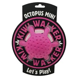 Игрушка Kiwi Walker Осьминог для собак розовый 13 см