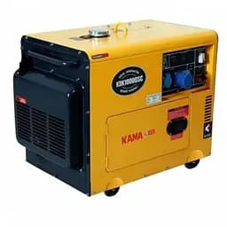 Генератор дизельний KDK10000SC, 1-фазний 230V, 50Hz, 9.4kVA/7.5kW, бак 30 л, витрата 2 л/год, пуск: стартер, 850x550x720 мм, 192 кг