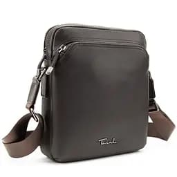Чоловіча шкіряна сумка через плече коричнева Tavinchi Tiding Bag SM8-9686-4C