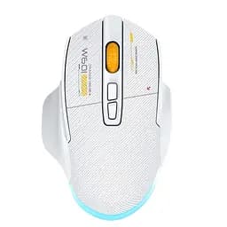 Комп'ютерна миша MiKESPN W601 бездротова, безшумна з акумулятором та підсвічуванням 2,4G+Bluetooth White 