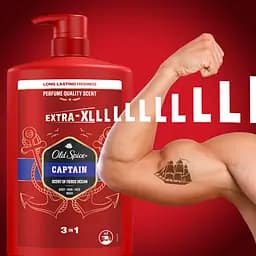 Набір Old Spice Captain: гель для душу та шампунь 3 в 1, 1 л + твердий дезодорант 50 мл - мініатюра 9
