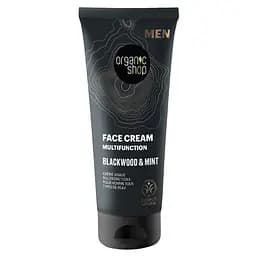 Крем для обличчя Organic Shop Men Blackwood&Mint, мультифукціональний, 75 мл