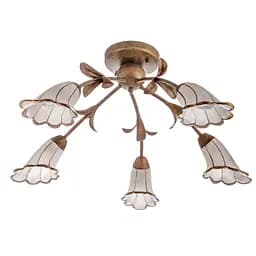 Люстра стельова Brille флористика E14 60W BR (LK-199S/5)