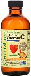 Вітаміни та мінерали ChildLife Vitamin C Liquid, 118.5 мл - апельсин