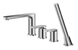 Змішувач для ванни Kohlman Wexpo хром на борт ванни QB244W Хром