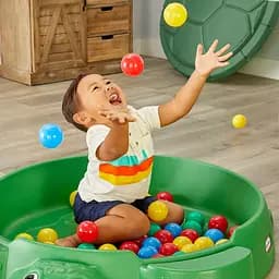 Набір різнокольорових кульок для сухого басейну Little Tikes, 100 шт. (642821E4C) - мініатюра 5