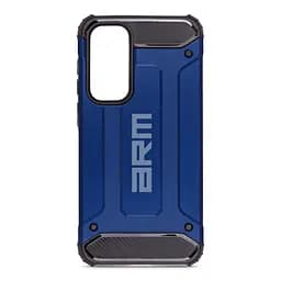Чехол для Samsung Galaxy A35 5G (A356), Panzer, синий, противоударный, бронированный, милитари, панель-накладка, защита всего корпуса, защита дисплея и камеры, термополиуретан (TPU) + поликарбонат (PC), ArmorStandart (ARM75606)