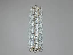 Світильник підвісний LED 15 Вт хром кришталеві вставки CCT 3200 4100 6000K регулювання