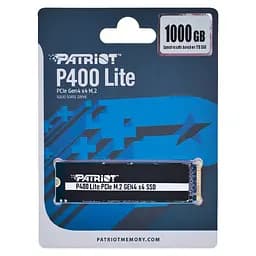 Накопичувач SSD M.2 Patriot P400 Lite 1TB NVMe 1.4 2280 Gen 4x4, 2700/3500 3D TLC (P400LP1KGM28H) - мініатюра 2
