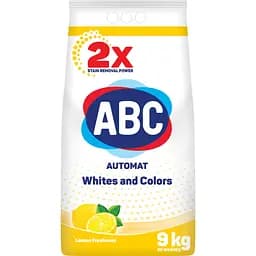 Стиральный порошок АВС Лимон для белый и цветных вещей автомат 9 кг