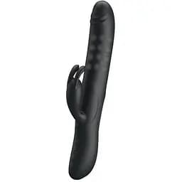 Вибратор-кролик Pretty Love Colin 25 см чёрный