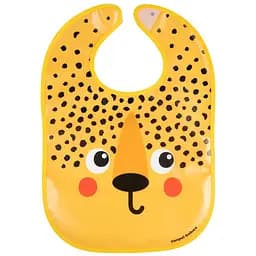 Слинявчик Canpol babies Hello Little пластмасовий з кишенькою гепард (9/232_ora2)