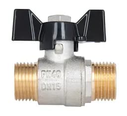 Кран кульовий Thermo Alliance Base 1/2" ЗЗ прямий, PN40, метелик SD606W15 - мініатюра 4