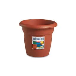 Вазон пластиковий Linea Mediterraneo, 20 см круглий, 2,5л теракот (82200)