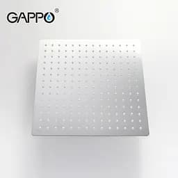 Тропічний душ Gappo G28, 200x200 мм, нержавіюча сталь, хром, Хром - мініатюра 3