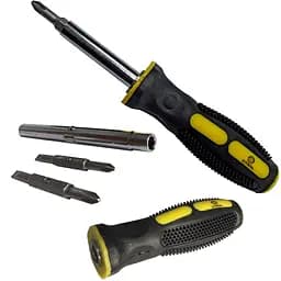 Набір 6 в 1 Сталь викрутка зі змінними насадками (58195)