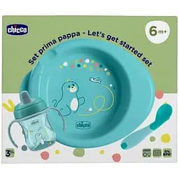 Набор посуды Chicco Set Prima Pappa 6м+ Голубой (16200.25)