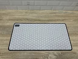 Великий килимок для мишки WorkPlaceShop PN Геометричний Білий, 900 x 400 мм