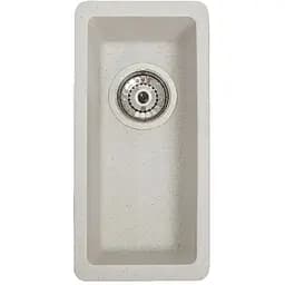 Гранітна кухонна мийка Romzha Mira U-160 Biela (101) під стільницю