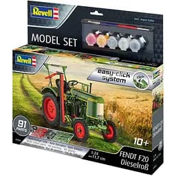 Збірна модель Revell Набір Трактор Fendt F20 Dieselroß, рівень 2, масштаб 1:24, 91 деталь (RVL-67822)
