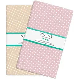 Набір простирадл полуторне Cosas DOTS 155х240 см (SetSheet_DropBeige_DropPink_155х240)