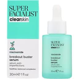 Сироватка для обличчя відновлювальна Super Facialist Clear Skin Breakout Buster Serum 30мл