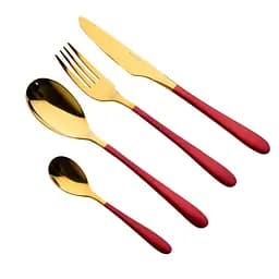 Набір столових приборів Bergner Lisboa Red 16 предметів (BG-45148-RD) - мініатюра 2